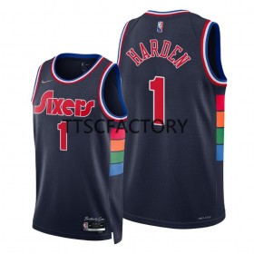 Dres Philadelphia 76ers James Harden 1 Nike 2021-2022 City Editon Swingman - Muške